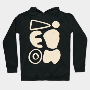 Abstract Shapes On Blue Hoodie